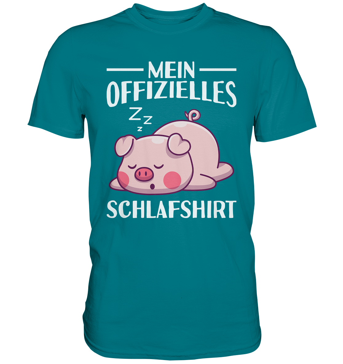 Offizielles Schlafshirt Nachthemd Schlafanzug Pyjama Schweinchen T-Shirt