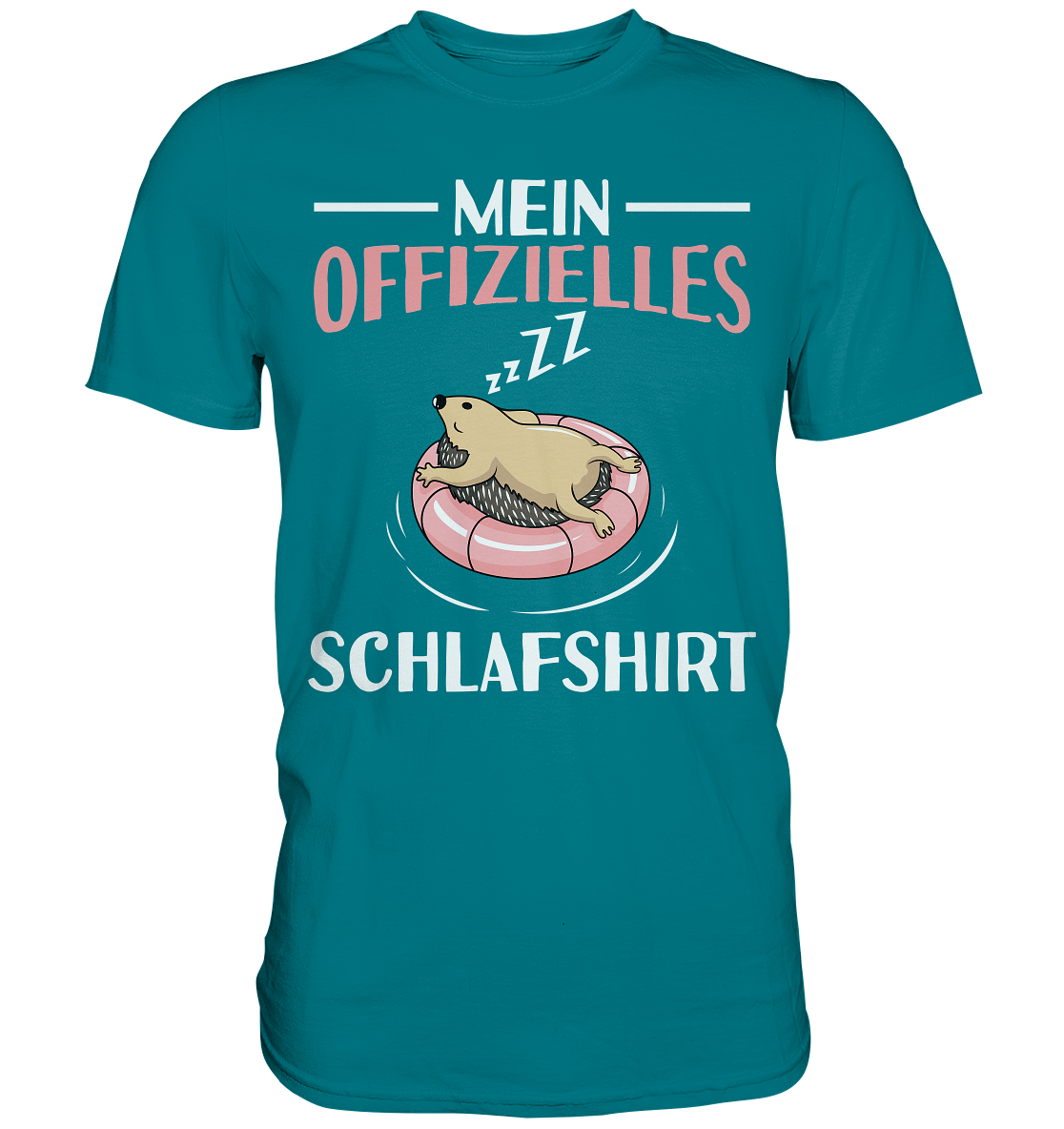 Offizielles Schlafshirt Nachthemd Schlafanzug Pyjama Igel T-Shirt
