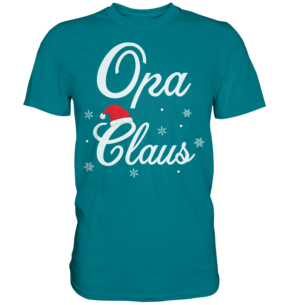 Opa Claus Familie Weihnachtsoutfit Xmas Weihnachten Weihnachtsmann T-Shirt