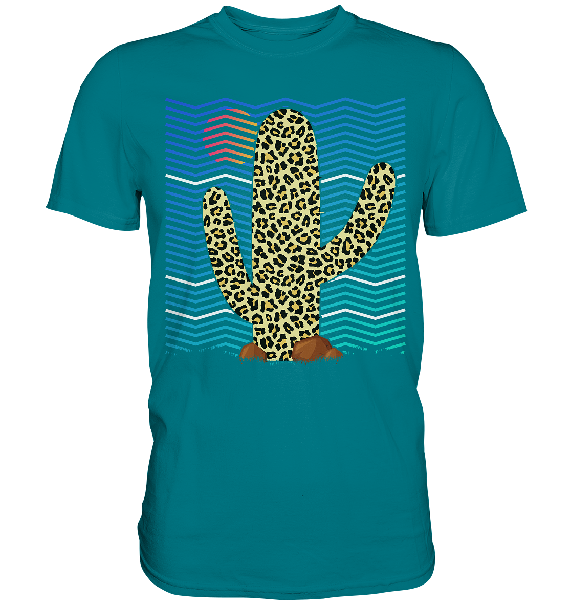 Retro Leopard Kaktus T-Shirt