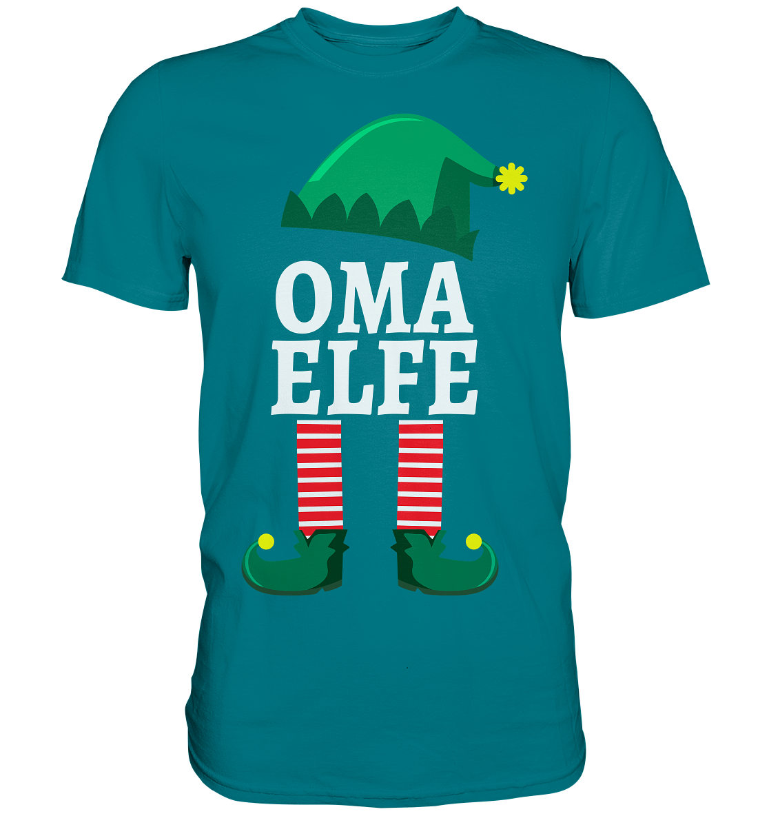 Oma Elfe Familie Weihnachten Großmutter Weihnachtself T-Shirt