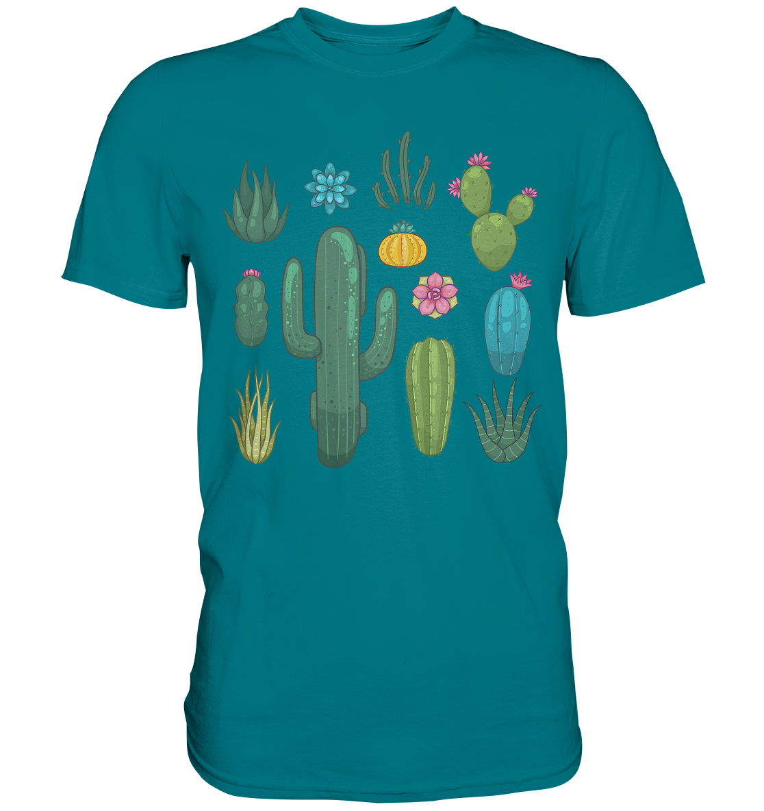 Kakteen T-Shirt Kaktus Sukkulenten Pflanzen