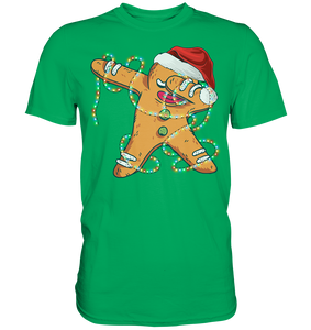 Dabbing Lebkuchen Weihnachten Lichterkette Santa Weihnachtsoutfit T-Shirt