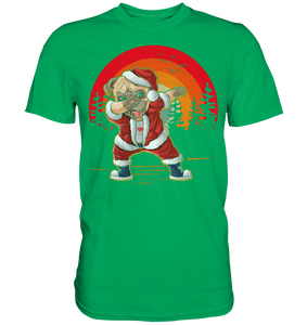 Dabbing Mops Weihnachten Santa Hunde Weihnachtsoutfit T-Shirt