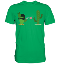 Laden Sie das Bild in den Galerie-Viewer, Kaktus Gangster T-Shirt Kakteen Sukkulenten Humor
