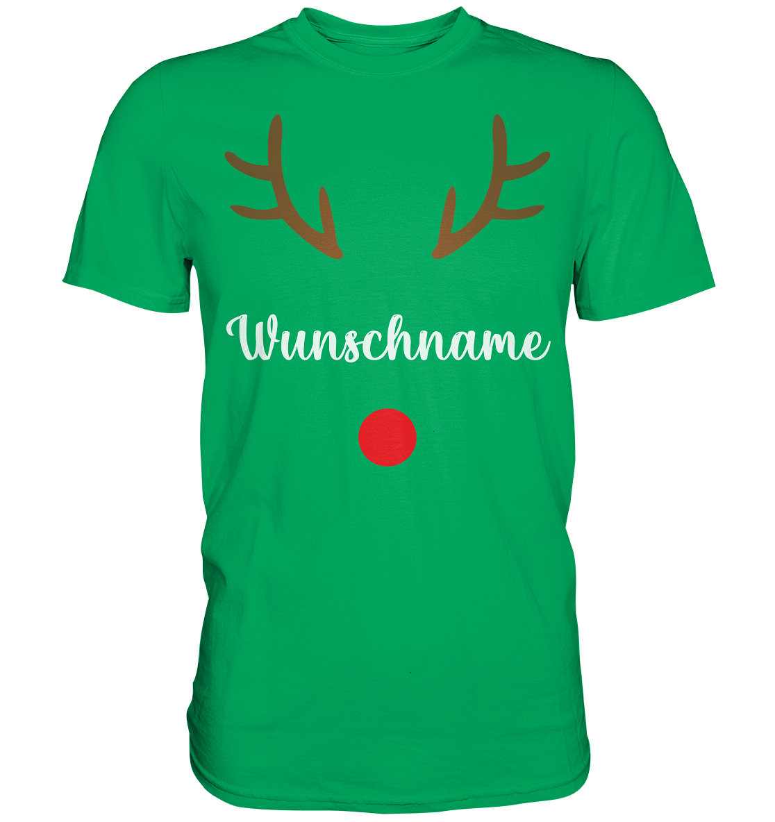 Rentier Personalisiertes Weihnachtsoutfit Wunschname Weihnachten T-Shirt