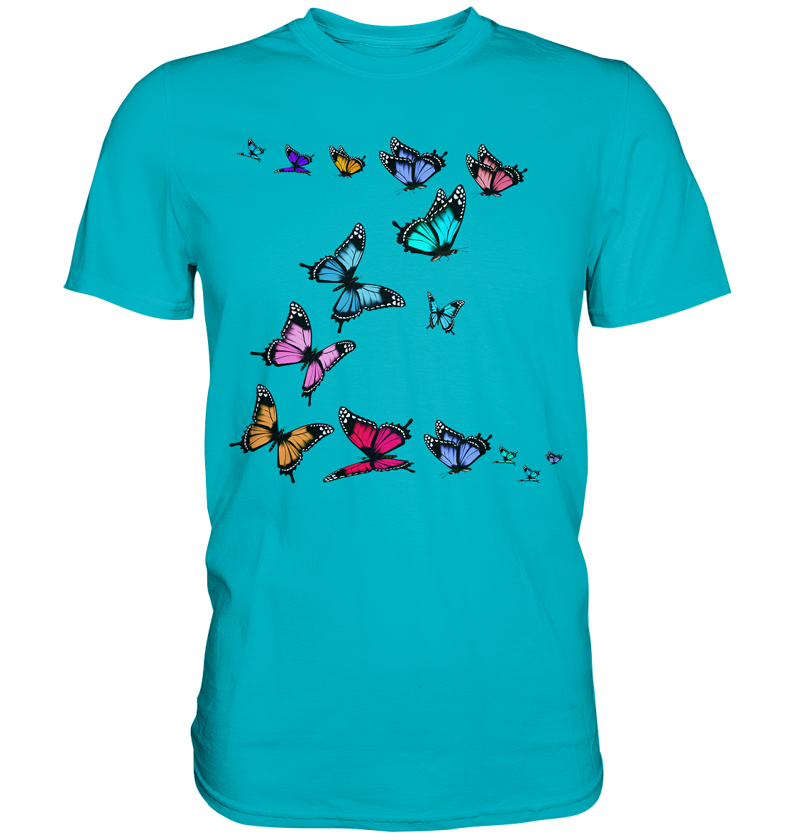 Bunte Schmetterlinge T-Shirt