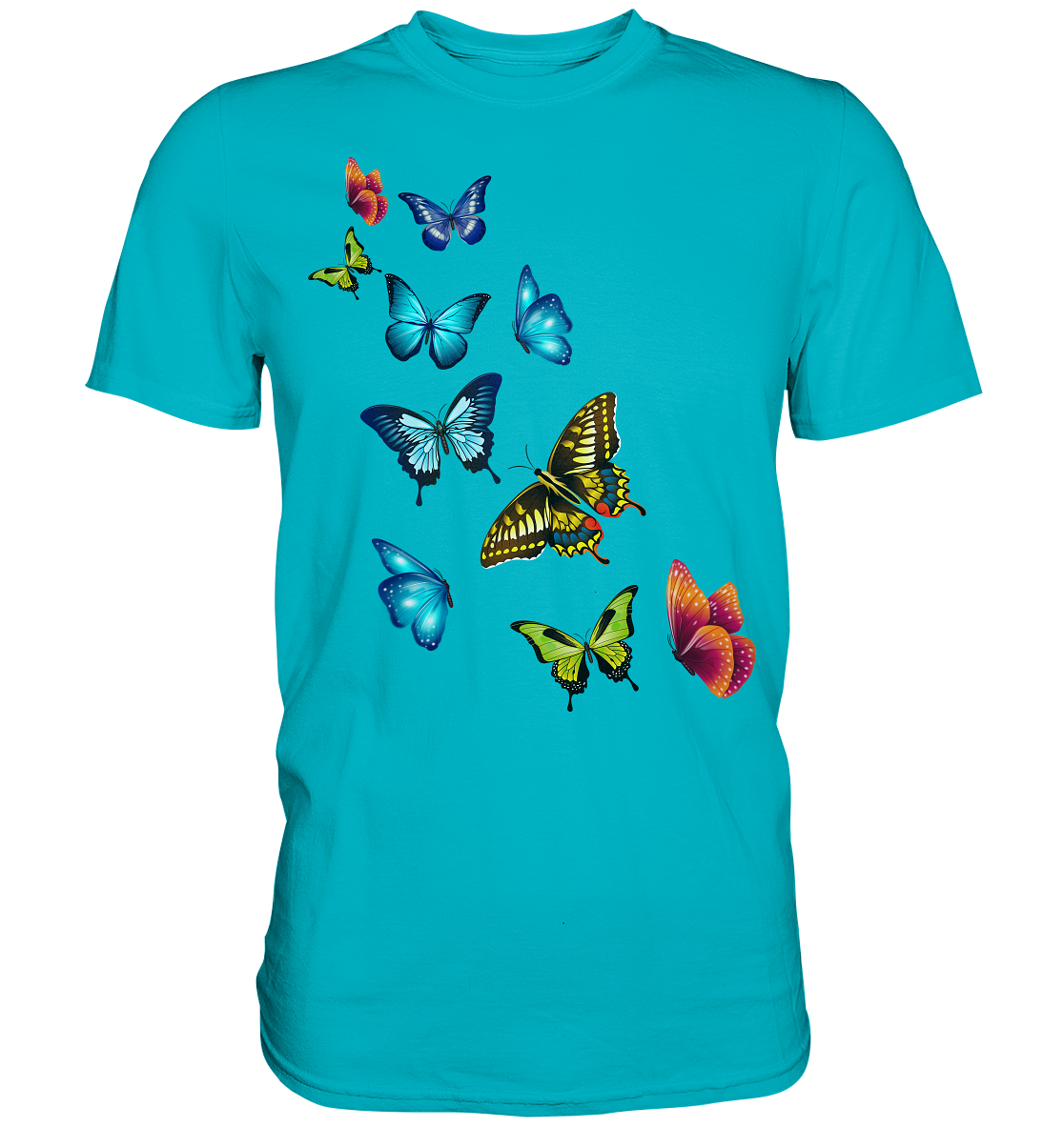 Bunte Farbenfrohe Schmetterlinge T-Shirt