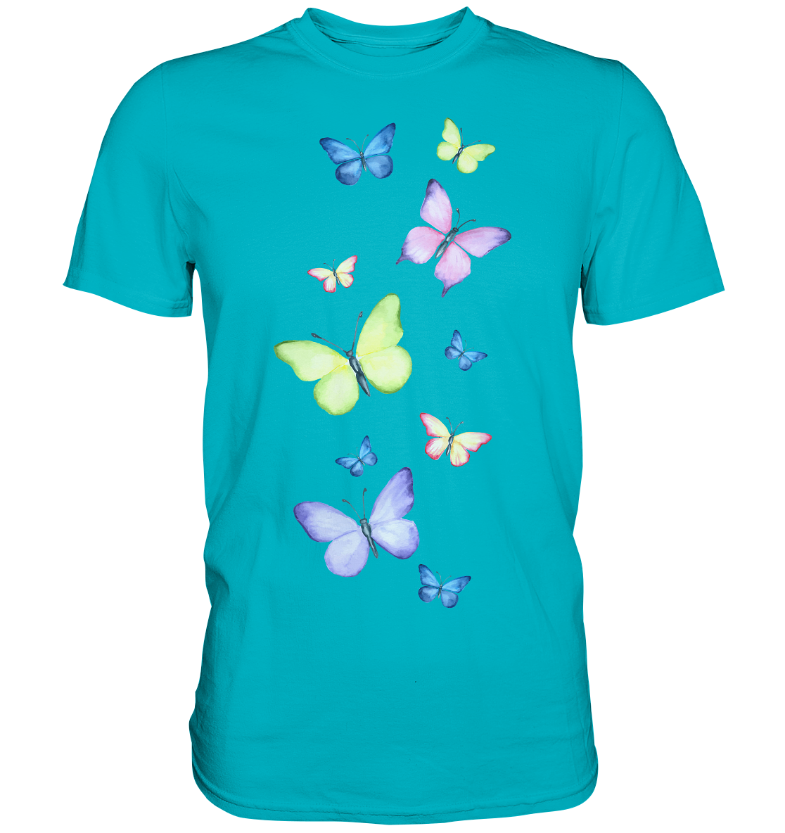 Bunte Schmetterlinge T-Shirt Schmetterling