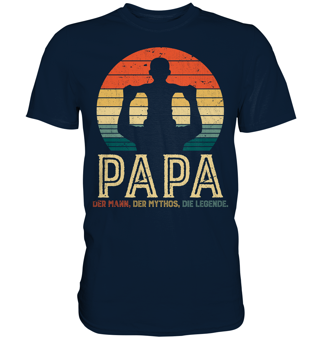Papa Sohn Vati Kind Bester Vater Mann Mythos Legende T-Shirt