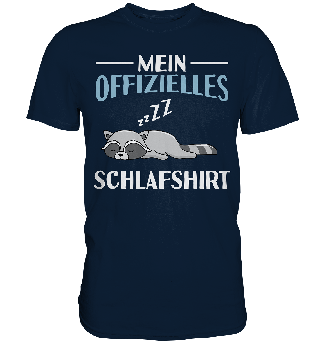 Offizielles Schlafshirt Nachthemd Schlafanzug Pyjama Waschbär T-Shirt
