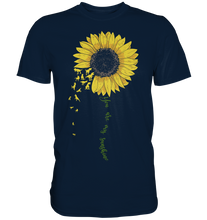 Laden Sie das Bild in den Galerie-Viewer, Dinosaurier Sonnenblumen T-Shirt Dino Garten Motiv Gärtner Geschenk
