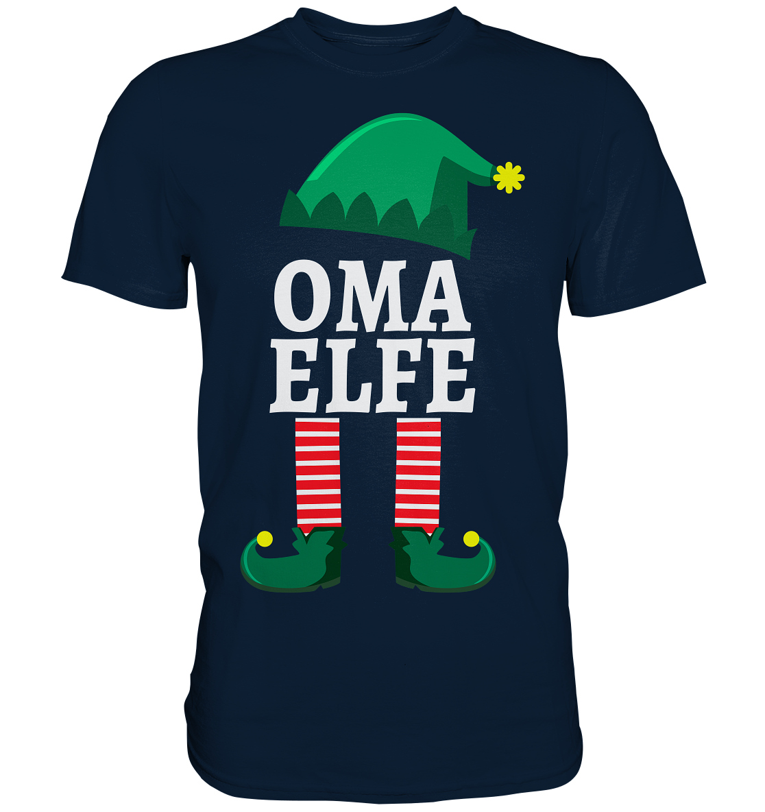 Oma Elfe Familie Weihnachten Großmutter Weihnachtself T-Shirt