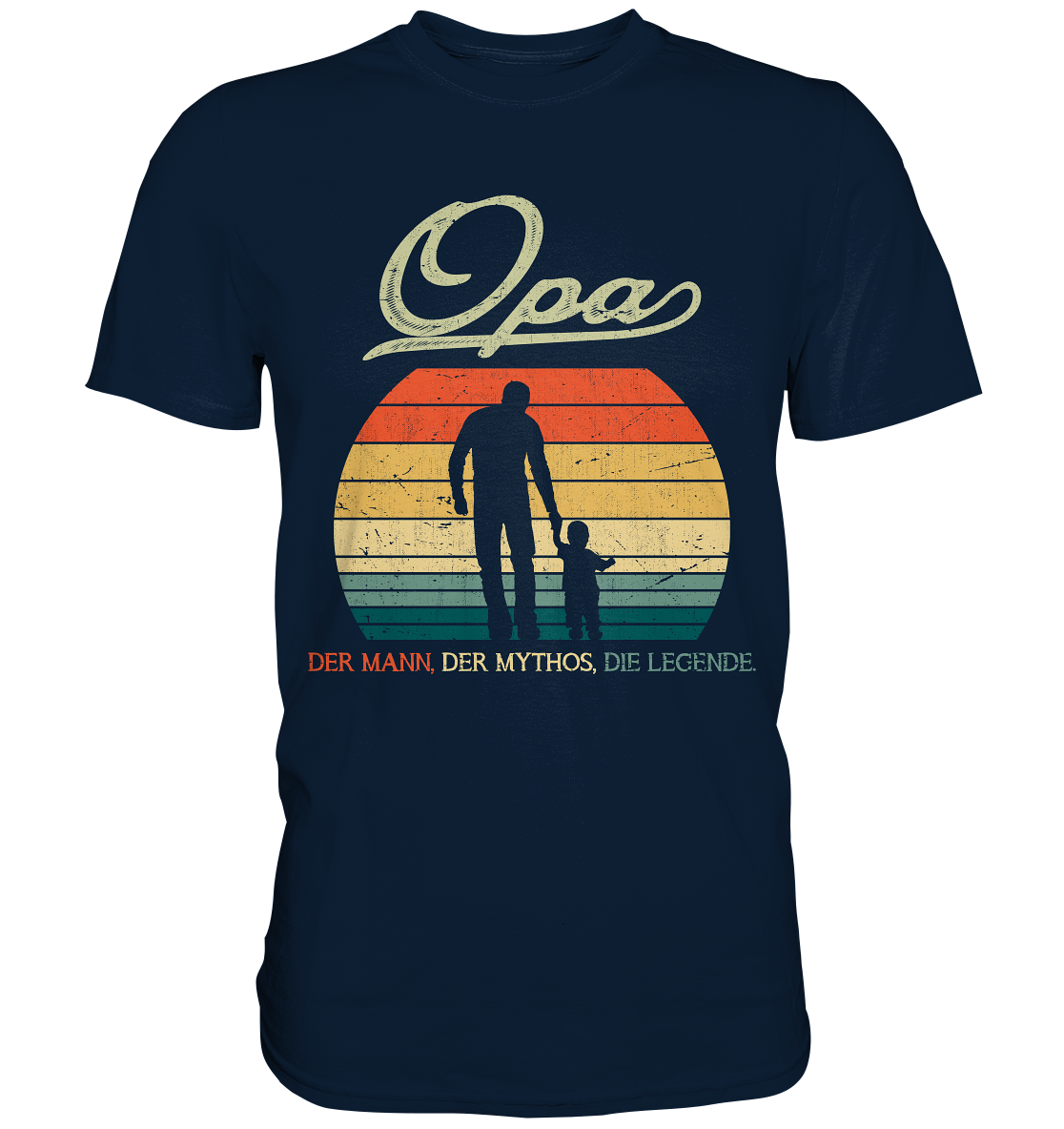 Opa Enkel Großvater Enkelkind Geschenk Vatertag T-Shirt
