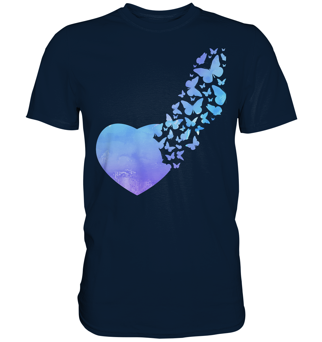 Buntes Frauen Schmetterling T-Shirt