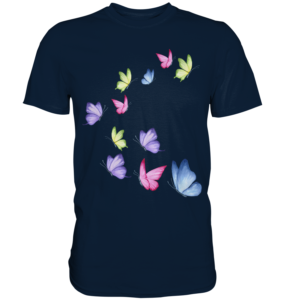 Bunte Schmetterlinge T-Shirt