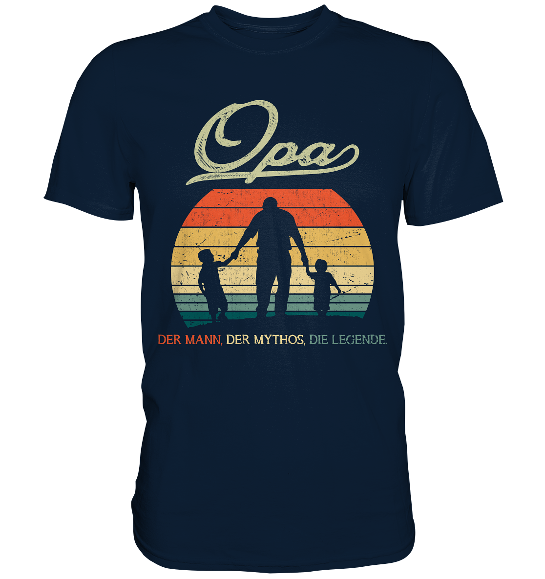 Opa Enkelkinder Großvater Geschenk Vatertag T-Shirt