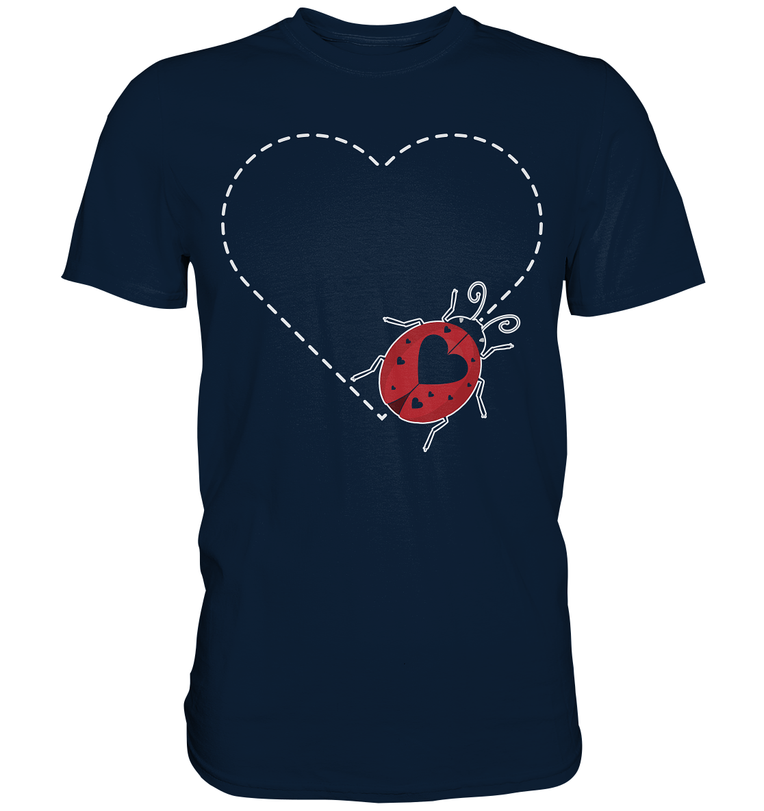 Marienkäfer Herz Insekten T-Shirt