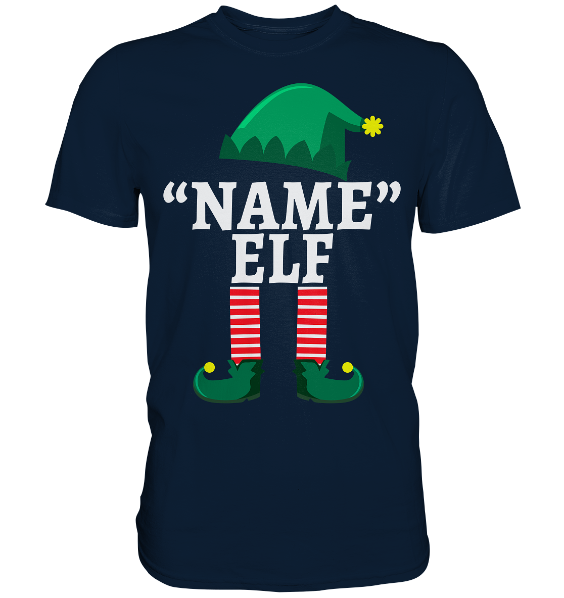 Elf Personalisiertes Weihnachtsoutfit Familie Weihnachten Weihnachtself T-Shirt