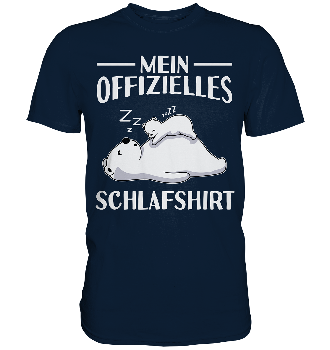Offizielles Schlafshirt Nachthemd Schlafanzug Pyjama Eisbären T-Shirt