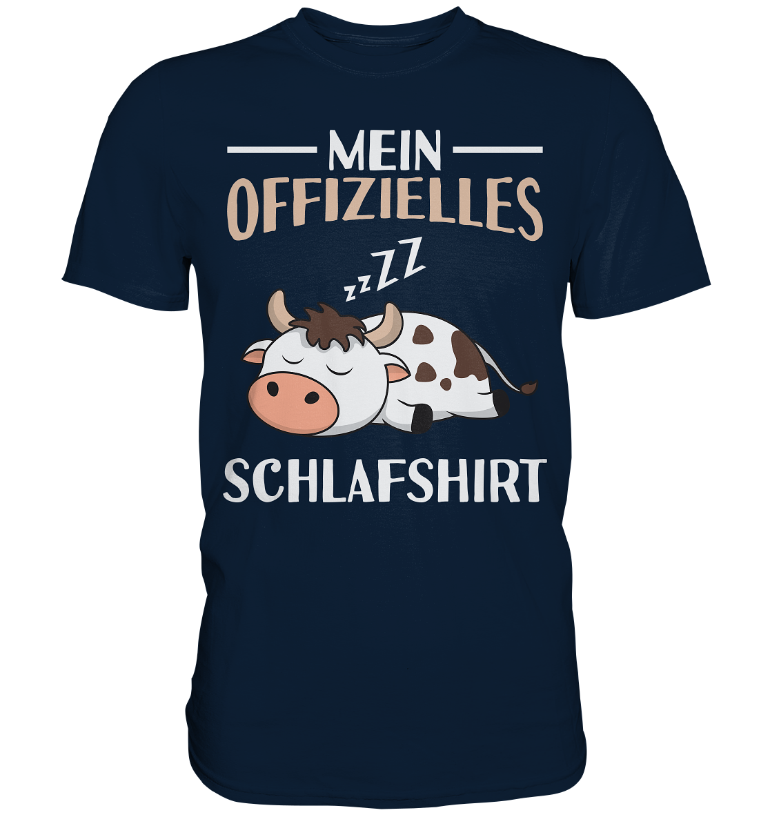 Offizielles Schlafshirt Nachthemd Schlafanzug Pyjama Kuh T-Shirt