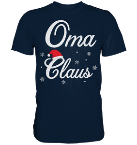 Oma Claus Familie Weihnachtsoutfit Xmas Weihnachten Weihnachtsmann T-Shirt