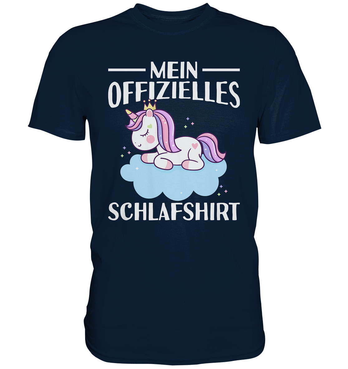 Offizielles Schlafshirt Nachthemd Schlafanzug Pyjama Einhorn T-Shirt