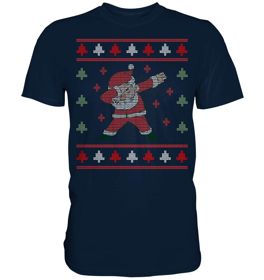 Dabbing Weihnachtsmann Santa Weihnachtsoutfit T-Shirt
