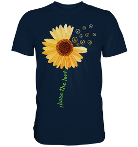 Peace Symbol Sonnenblumen T-Shirt Gärtner Geschenk