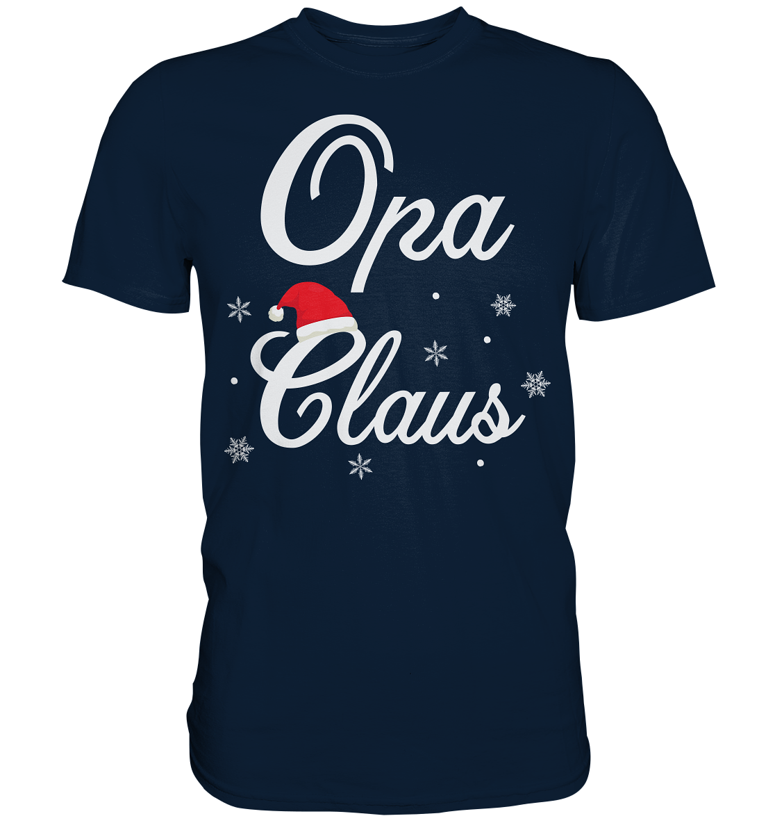 Opa Claus Familie Weihnachtsoutfit Xmas Weihnachten Weihnachtsmann T-Shirt