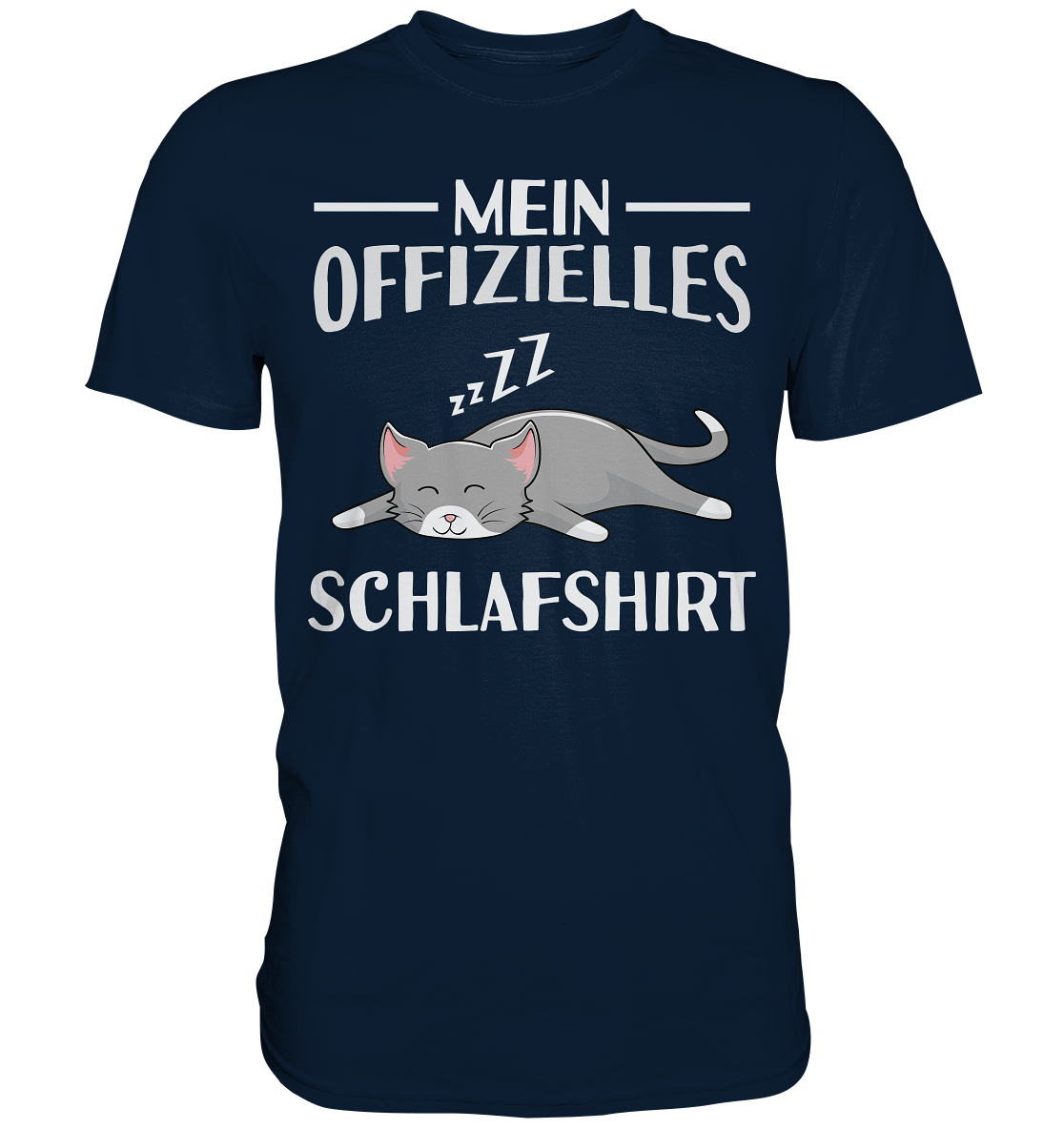 Offizielles Schlafshirt Nachthemd Schlafanzug Pyjama Katze T-Shirt