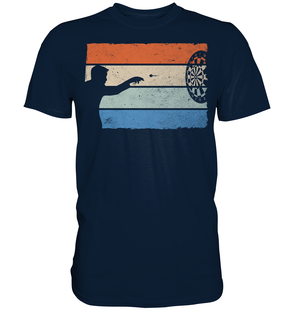 Vintage Dartpfeil Dartscheibe Dart T-Shirt