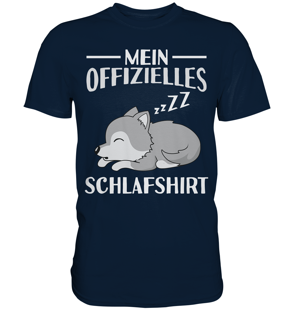 Offizielles Schlafshirt Nachthemd Schlafanzug Pyjama Wolf T-Shirt