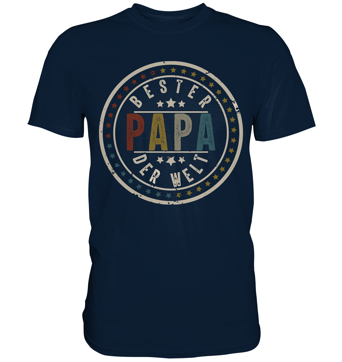 Bester Papa der Welt Vatertag Geschenk Vintage Vater T-Shirt