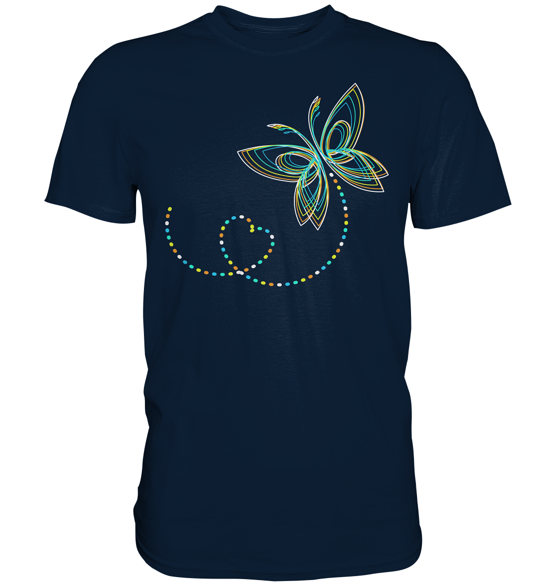 Frauen Bunter Schmetterling T-Shirt