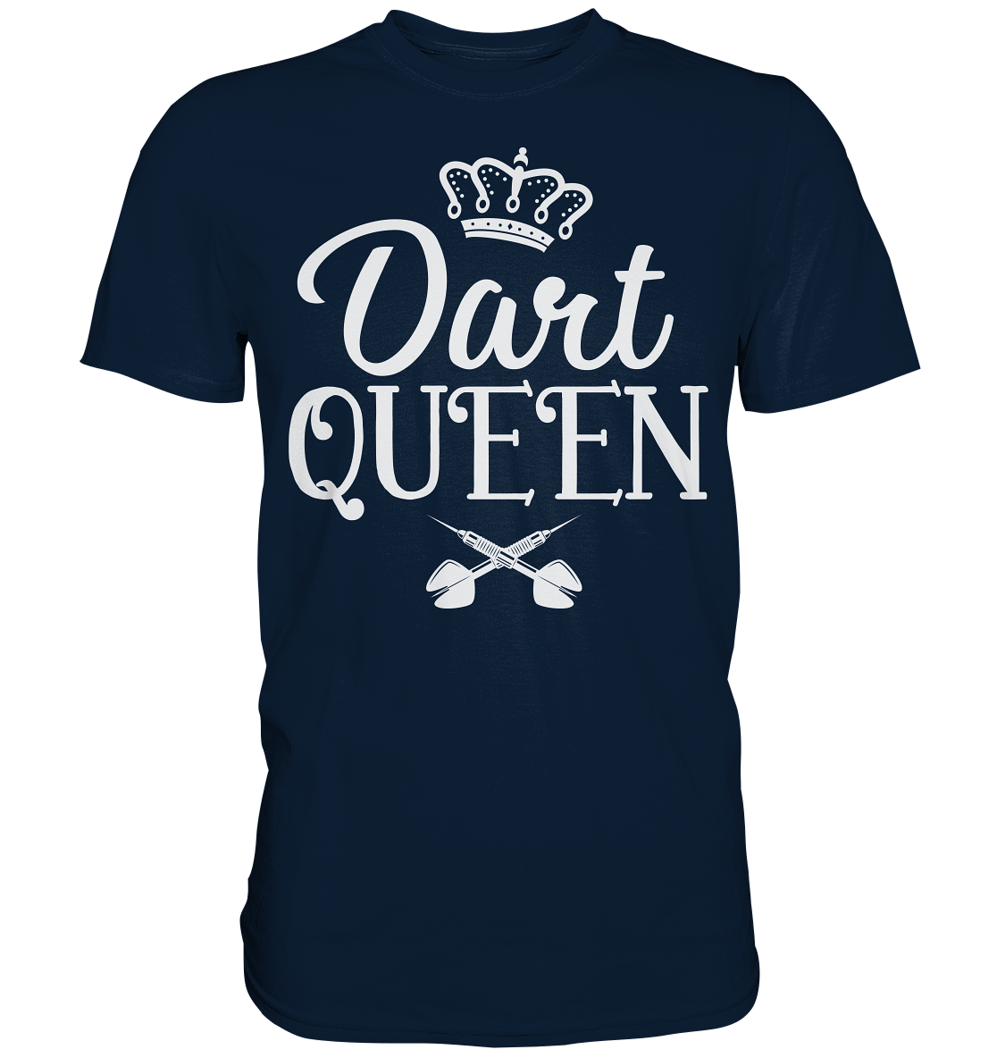 Dart Queen Frau Dartspielerin Darts T-Shirt
