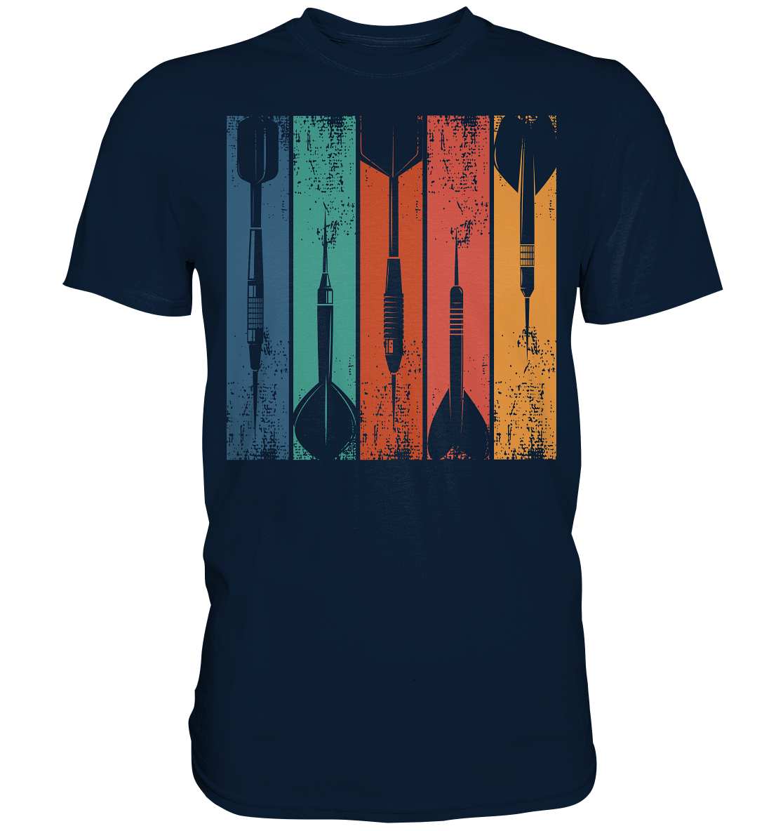 Vintage Dartpfeile Sport Turnier Darts T-Shirt