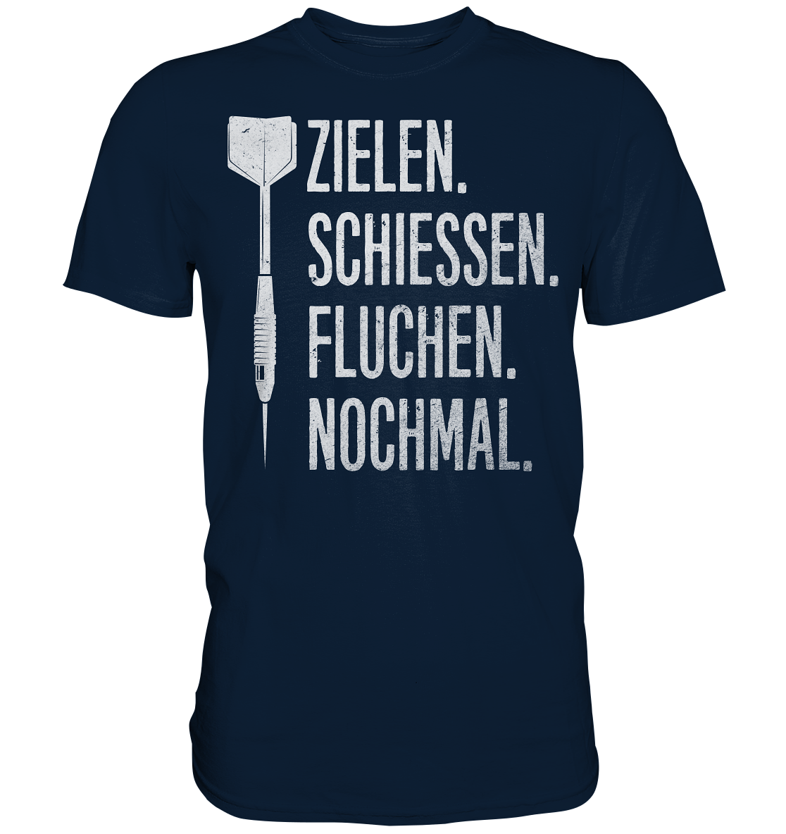 Lustiger Dart Spruch Dartpfeil Probleme T-Shirt