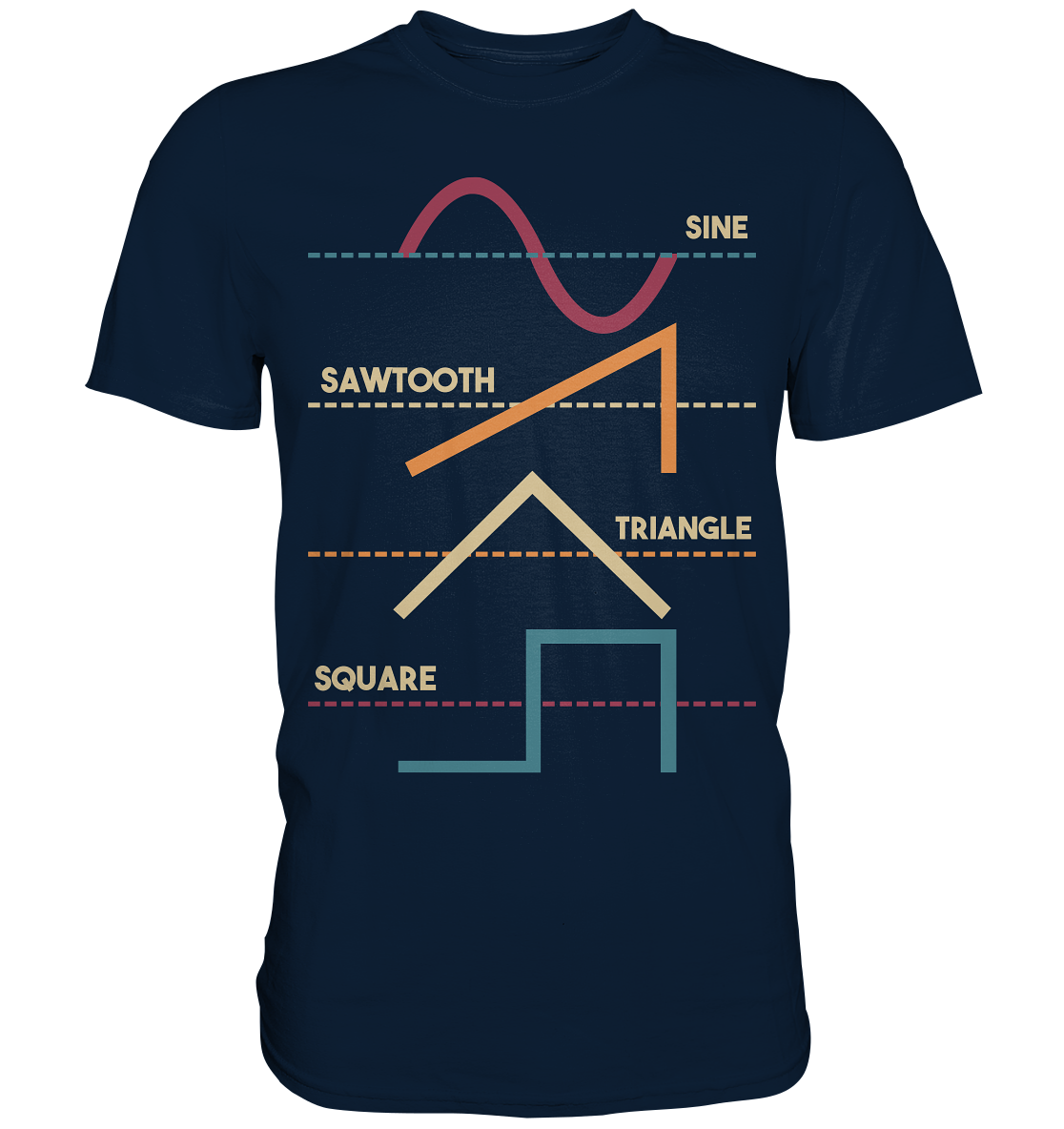 Modularer Synthesizer Analog Wellenform T-Shirt