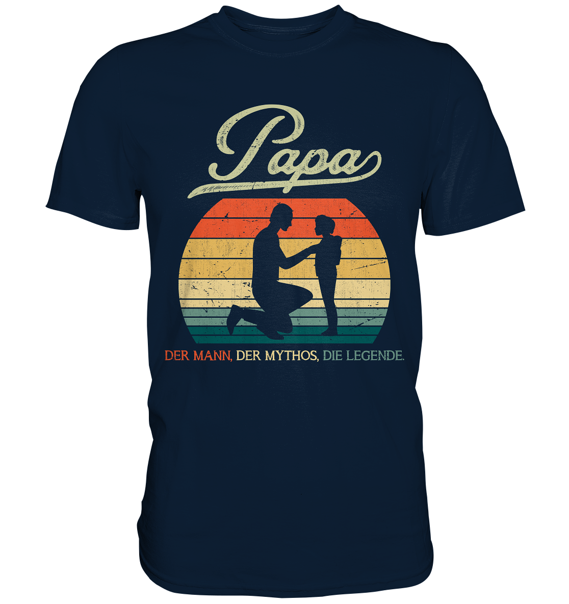 Papa Tochter Vatertag Geschenk Vater T-Shirt