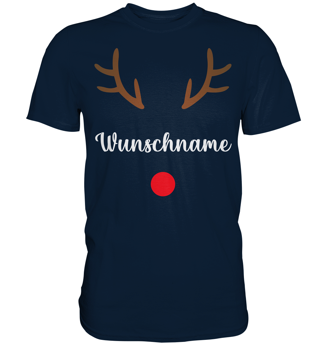Rentier Personalisiertes Weihnachtsoutfit Wunschname Weihnachten T-Shirt