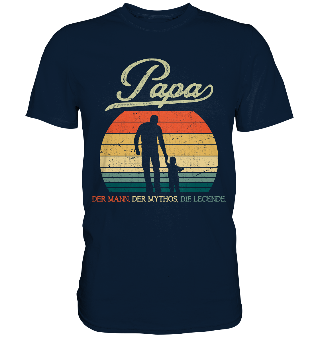 Papa Sohn Vatertag Geschenk Vater T-Shirt