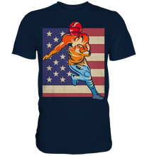 Laden Sie das Bild in den Galerie-Viewer, Amerikanische Flagge American Football T-Shirt
