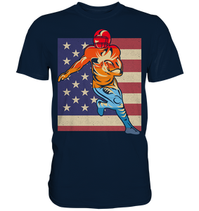Amerikanische Flagge American Football T-Shirt