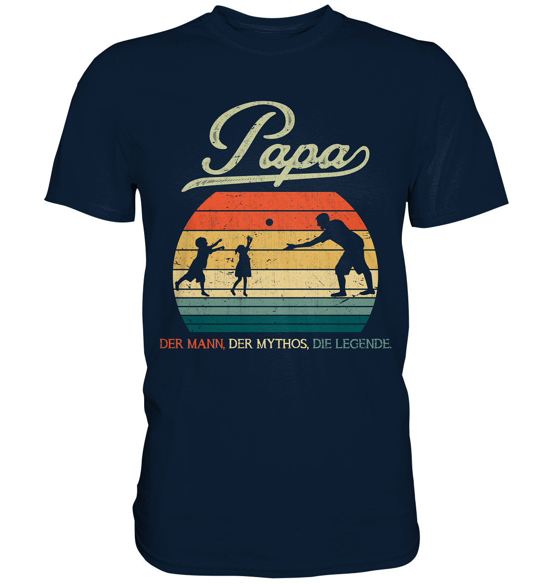 Papa Kinder Vater Geschenk Vatertag T-Shirt