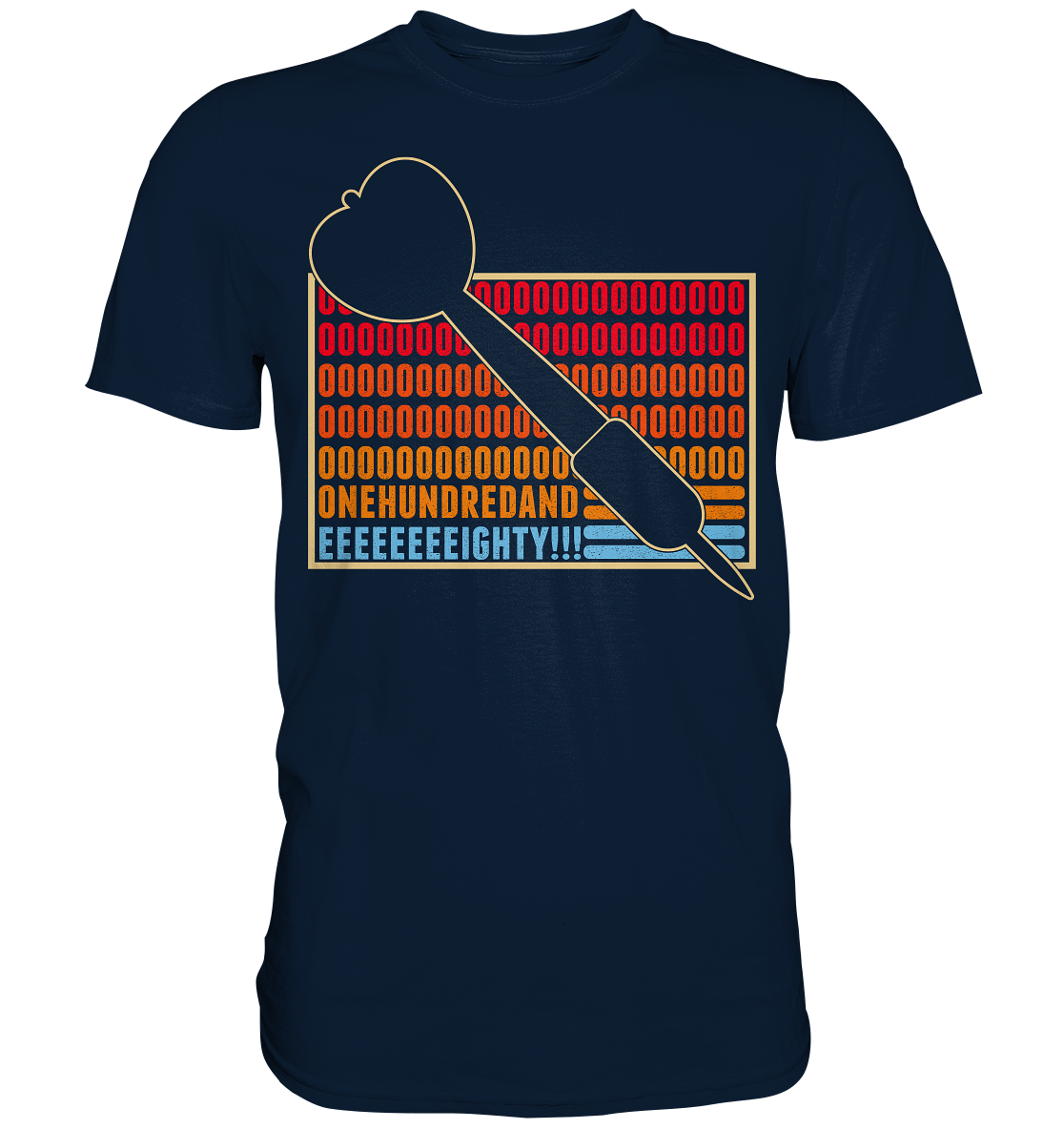 Darts Pfeil Triple Dartscheibe 180 lustige Darts T-Shirt