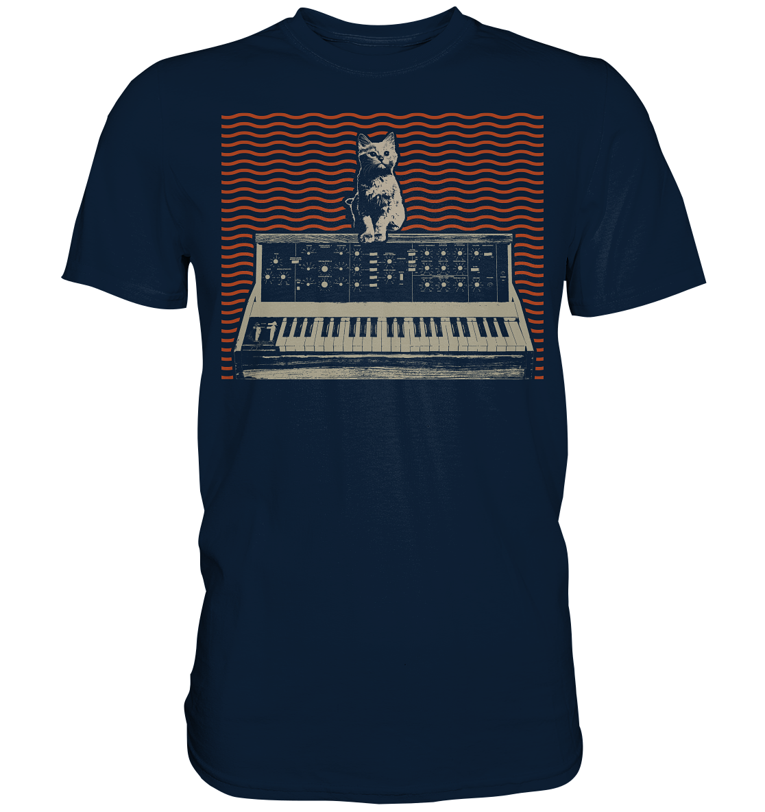 Analog Modular Synthesizer Katze Musikproduzent T-Shirt