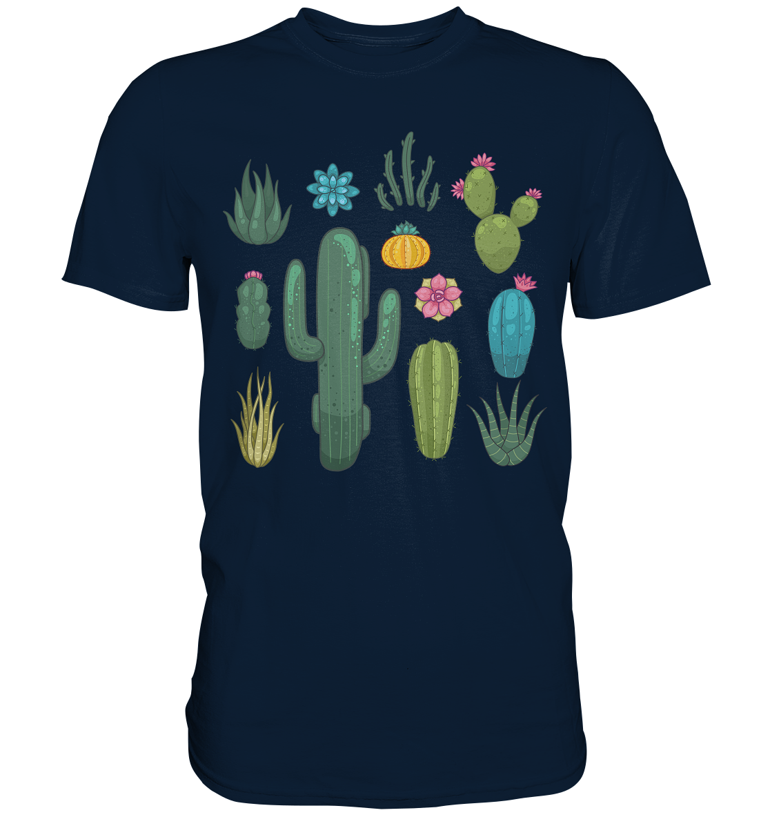 Kakteen T-Shirt Kaktus Sukkulenten Pflanzen