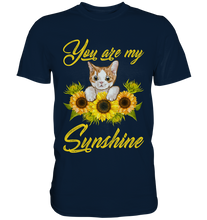 Laden Sie das Bild in den Galerie-Viewer, Katze Sonnenblumen T-Shirt Gärtner Geschenk
