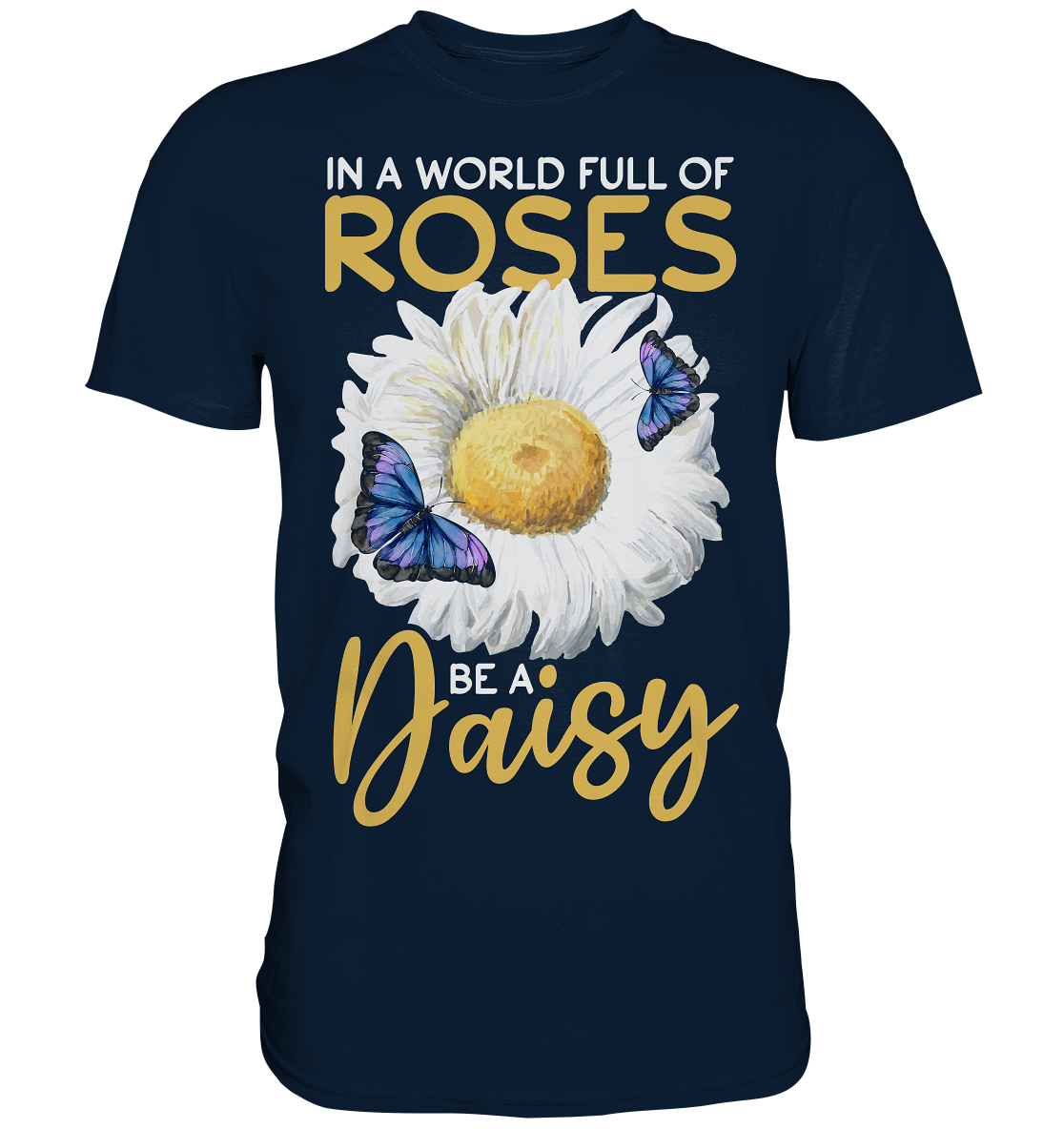 Frauen Schmetterling Gänseblume T-Shirt